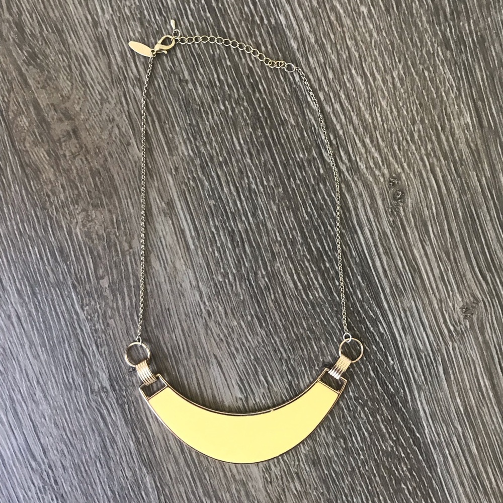 Yellow and gold statement necklace